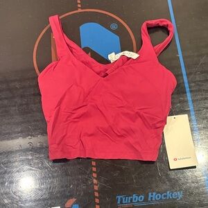 lululemon athletica Red Crop Top